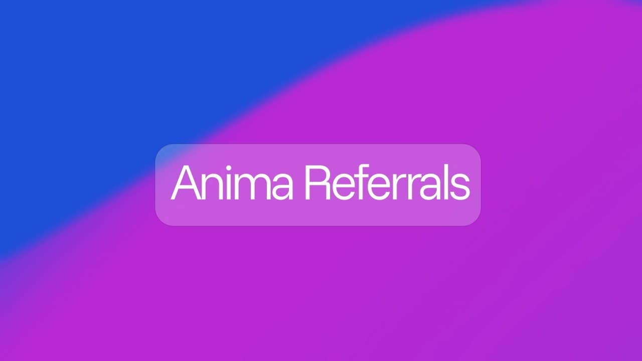 Still from the Anima Referrals introduction video